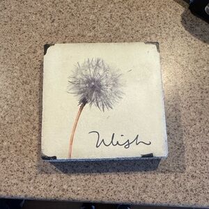 Wish Dandelion Wall Art - Cream and Gray